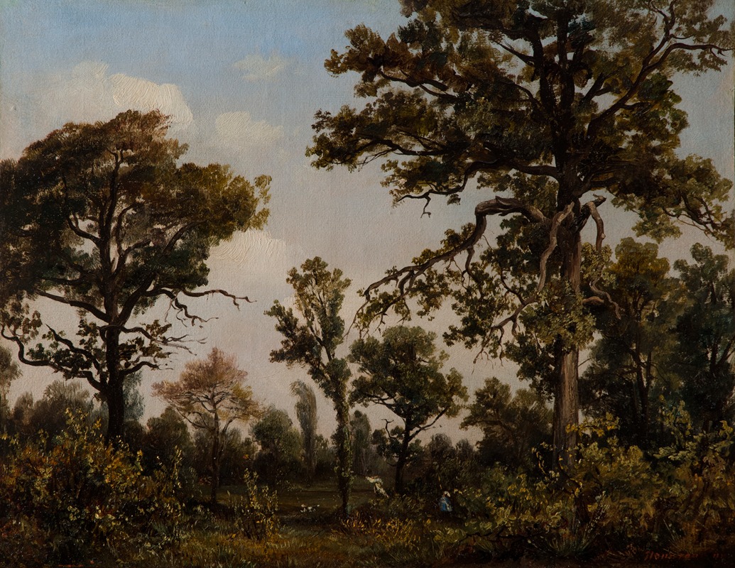 Théodore Rousseau - The Large Oak Tree, Forest of Fontainebleau