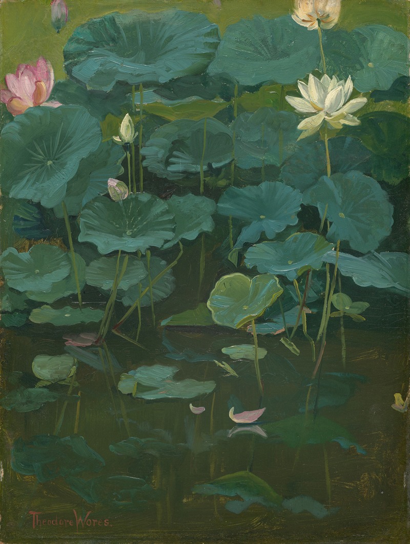 Theodore Wores - Buddha’s Flowers; Lotus, Tokyo