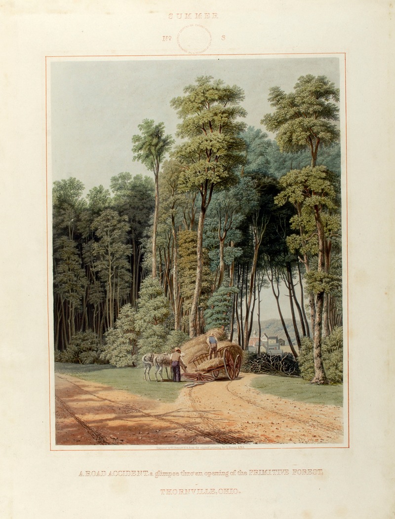 William James Bennett - A Road Accident; a Glimpse thro’ an Opening of the Primitive Forest