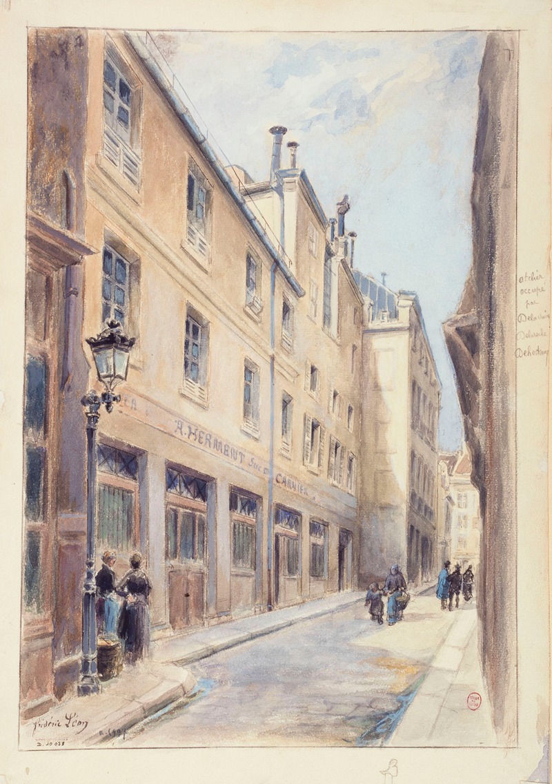 Frédéric Léon - Façade de la maison habitée par Honoré de Balzac