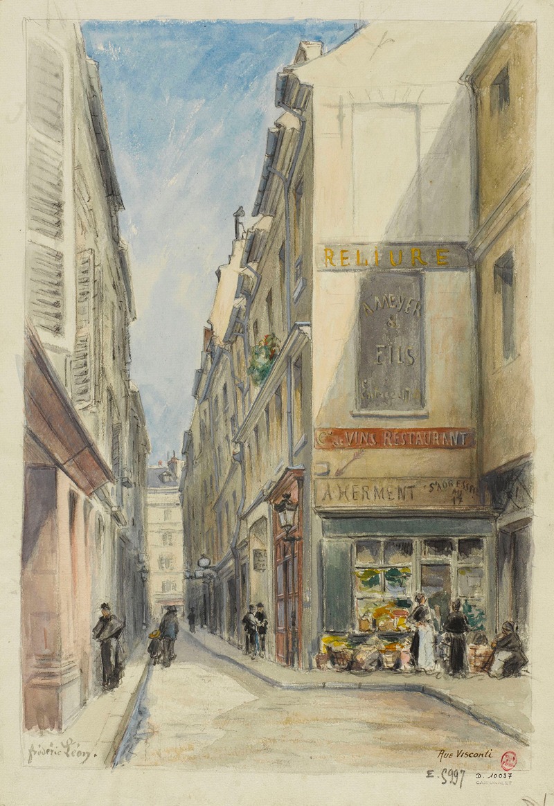 Frédéric Léon - Rue Visconti, VIe arrondissement, Paris