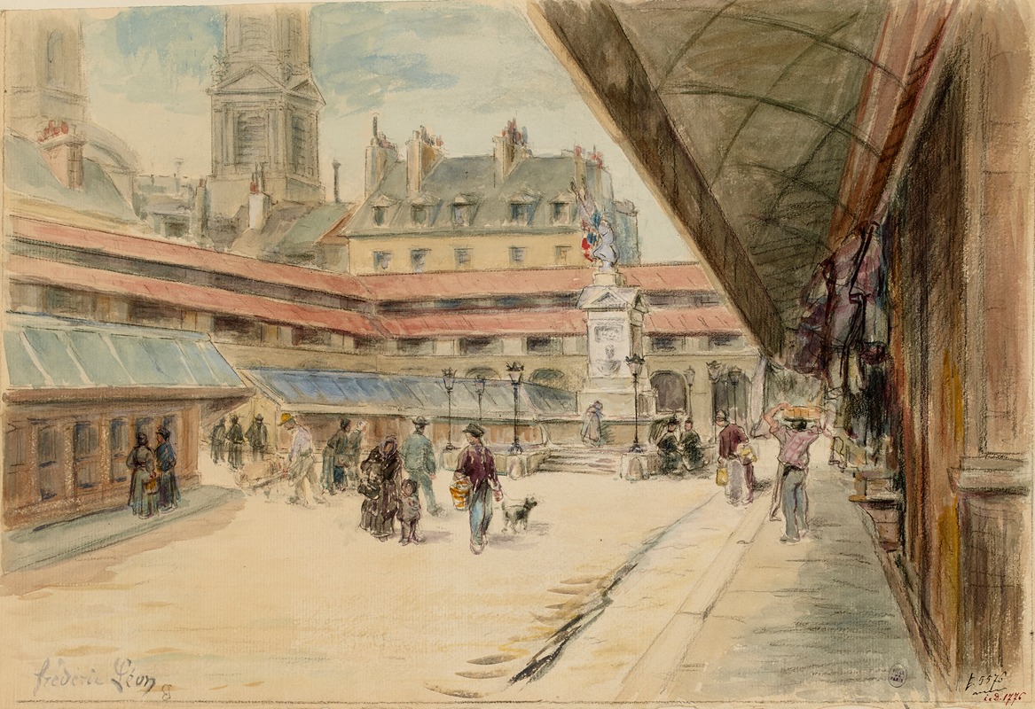 Frédéric Léon - Vue du marché Saint-Germain