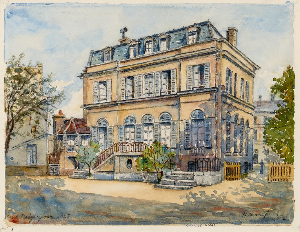 Georges-Henri Manesse - Hôtel de la princesse Belgiojoso, 28 rue du Montparnasse