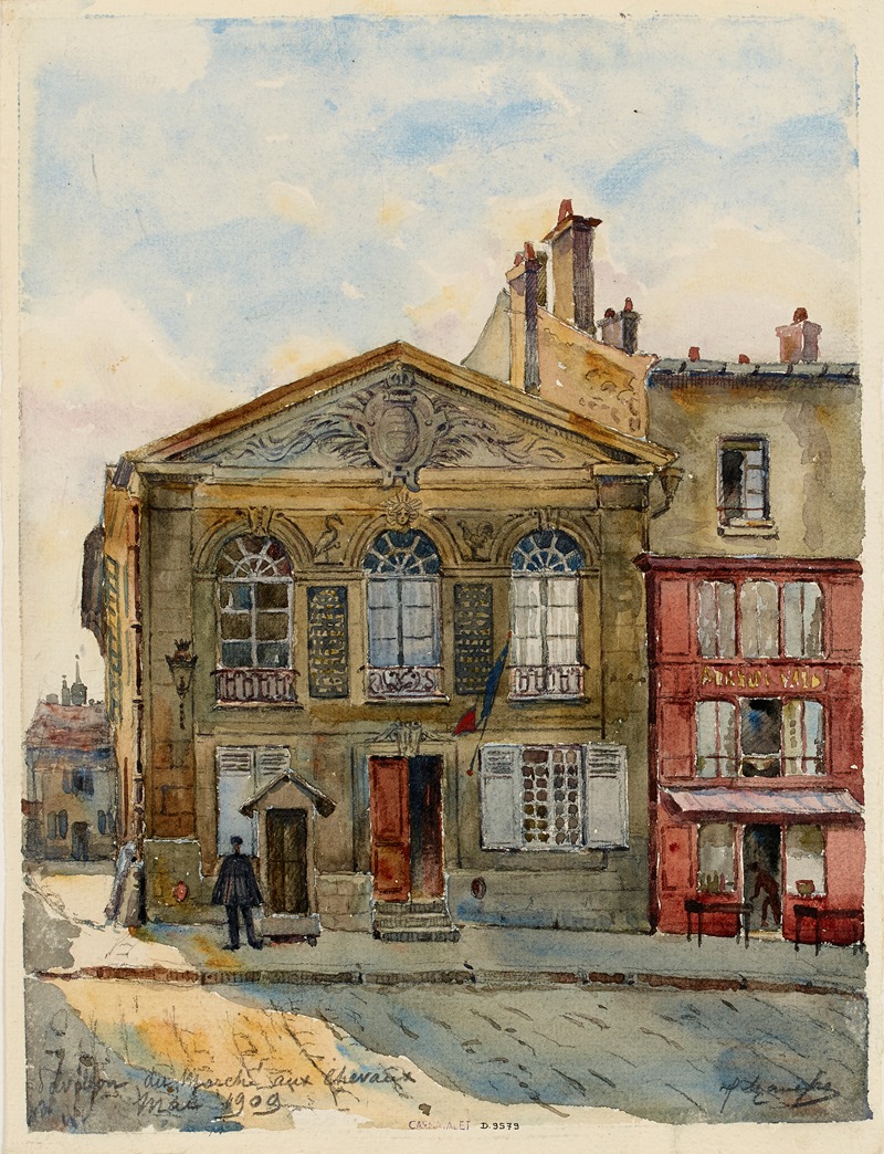 Georges-Henri Manesse - Le pavillon de police du Marché aux chevaux, rue Geoffroy Saint Hilaire