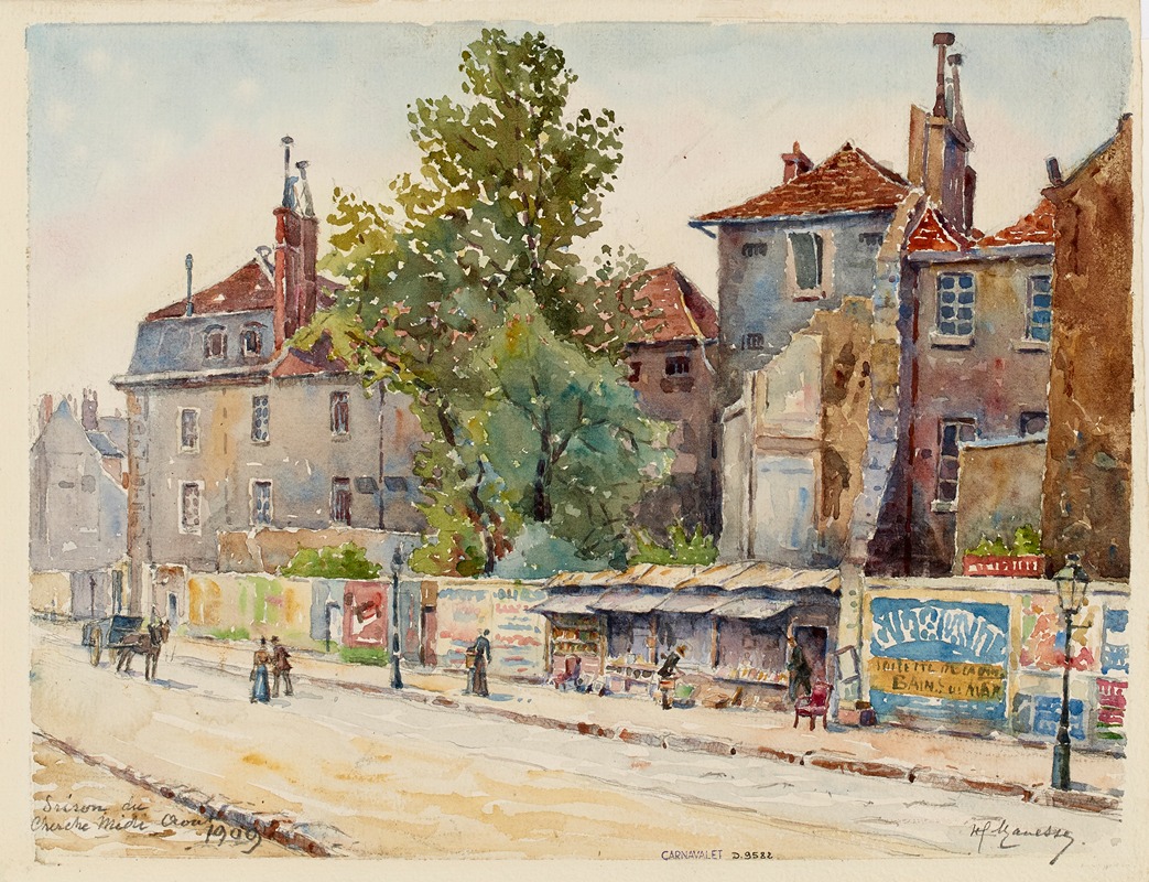 Georges-Henri Manesse - Prison du Cherche-Midi, rue du Cherche-Midi, au coin du boulevard Raspail