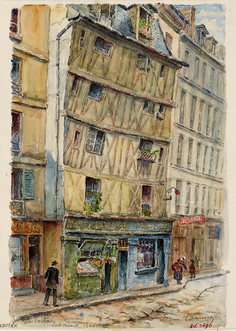 Georges-Henri Manesse - Vieille maison du XIIIè siècle, 3 rue Volta