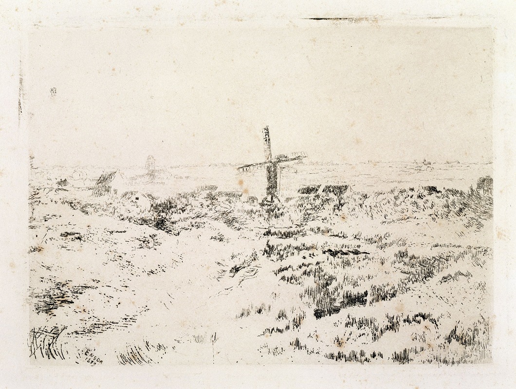 James Ensor - The Windmill at Mariakerke