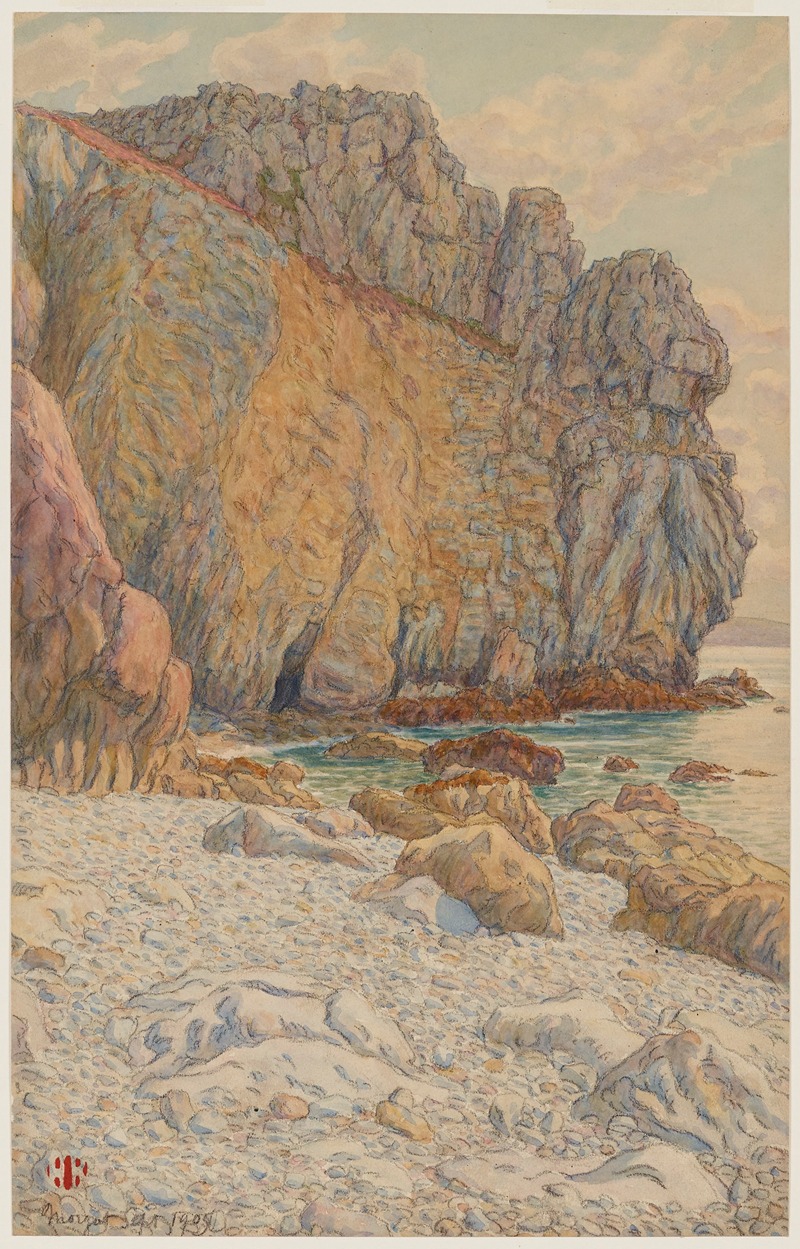 Henri Rivière - Falaises de Port Haor. Morgat