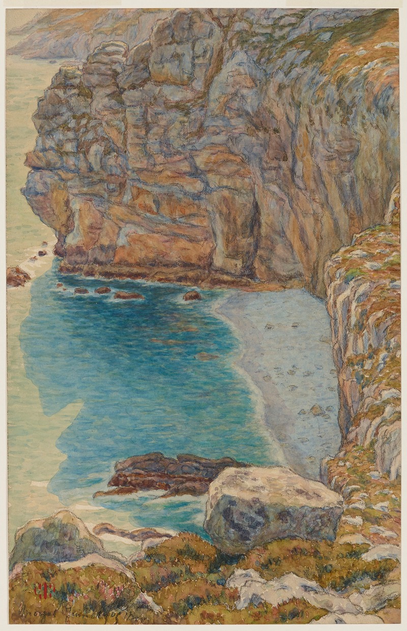 Henri Rivière - Falaises de Port Haor. Morgat