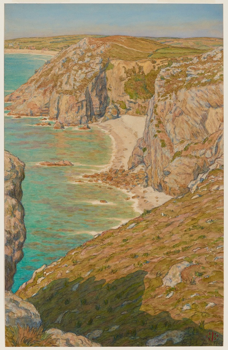 Henri Rivière - Falaises de Port Haor. Morgat