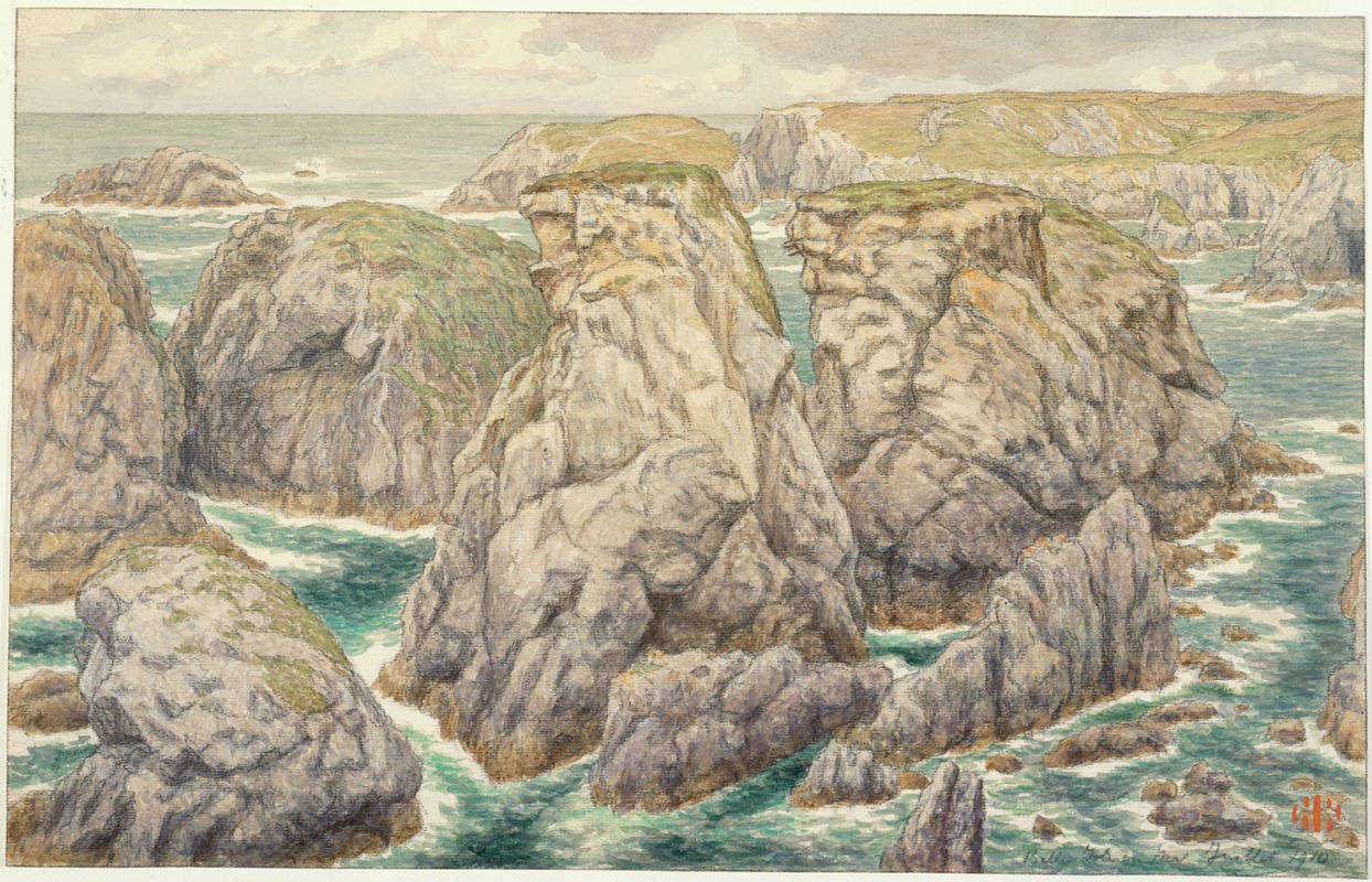 Henri Rivière - Goulphar. Belle-Isle en mer