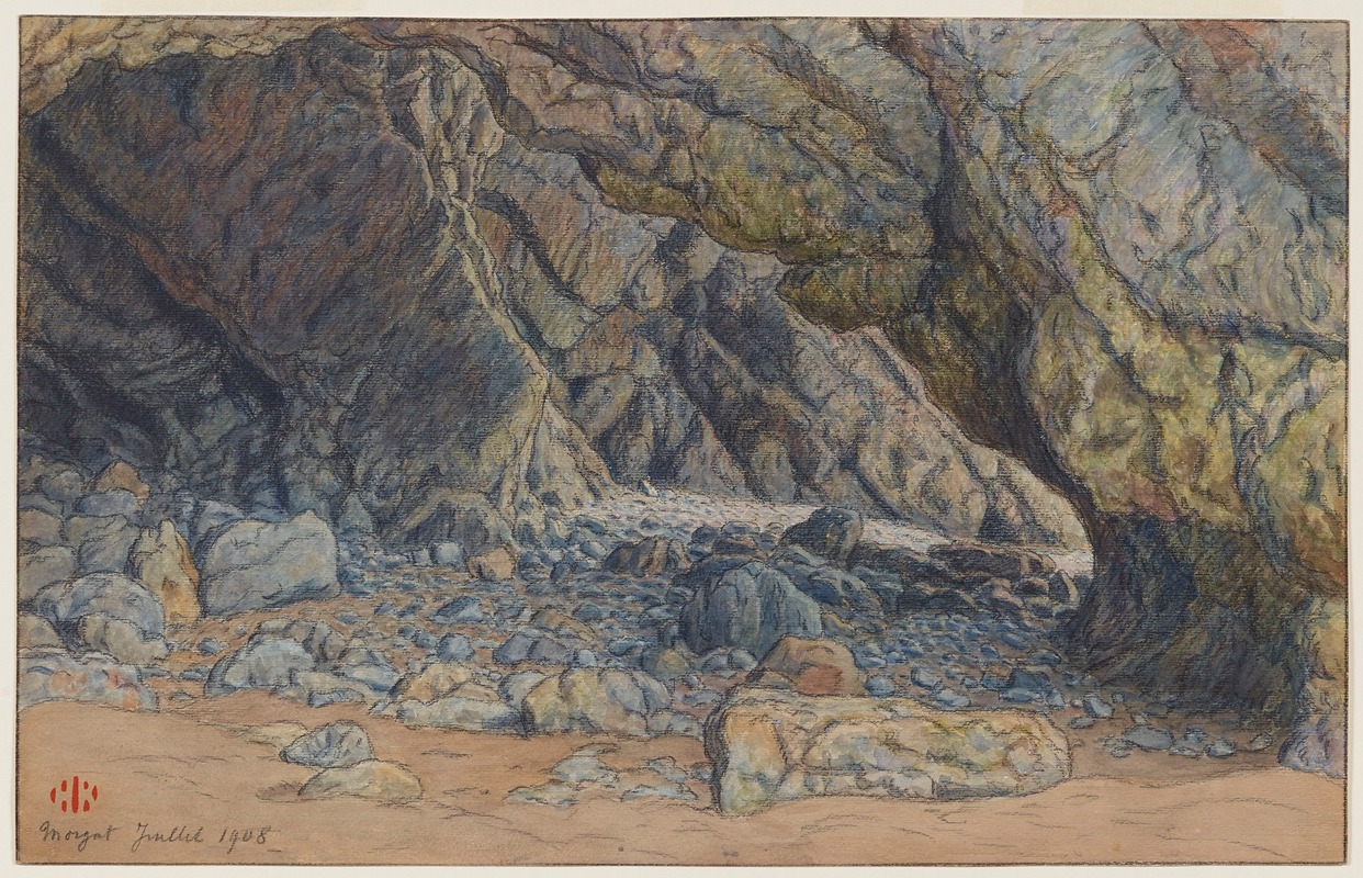 Henri Rivière - Grottes de Morgat