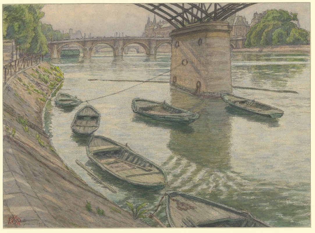 Henri Rivière - Paris (Quai du Louvre)