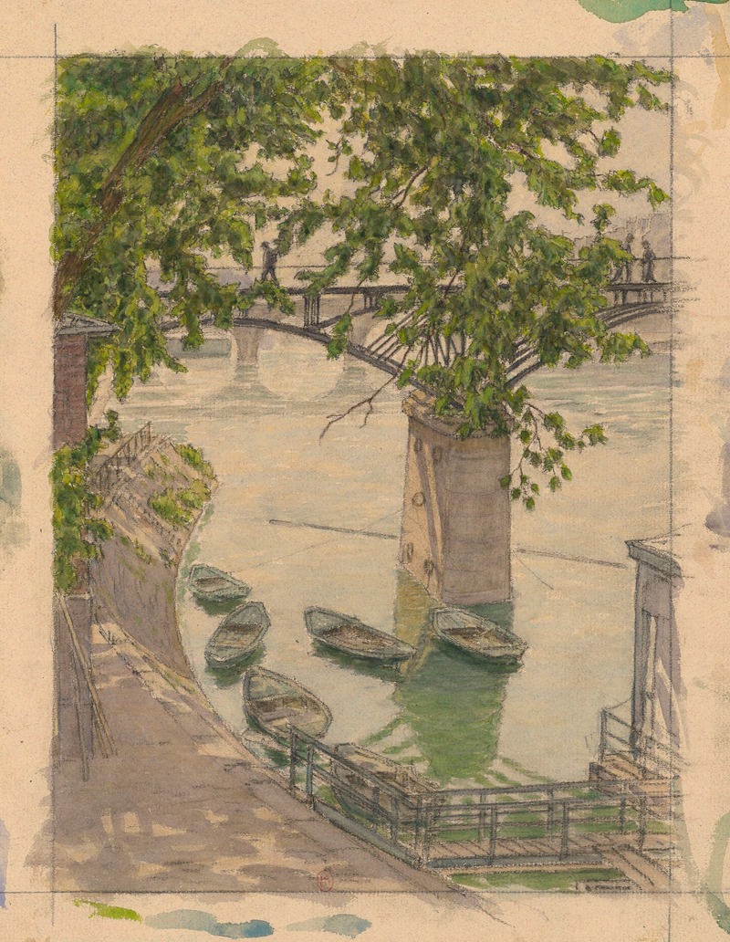 Henri Rivière - Paris, Quai de Seine