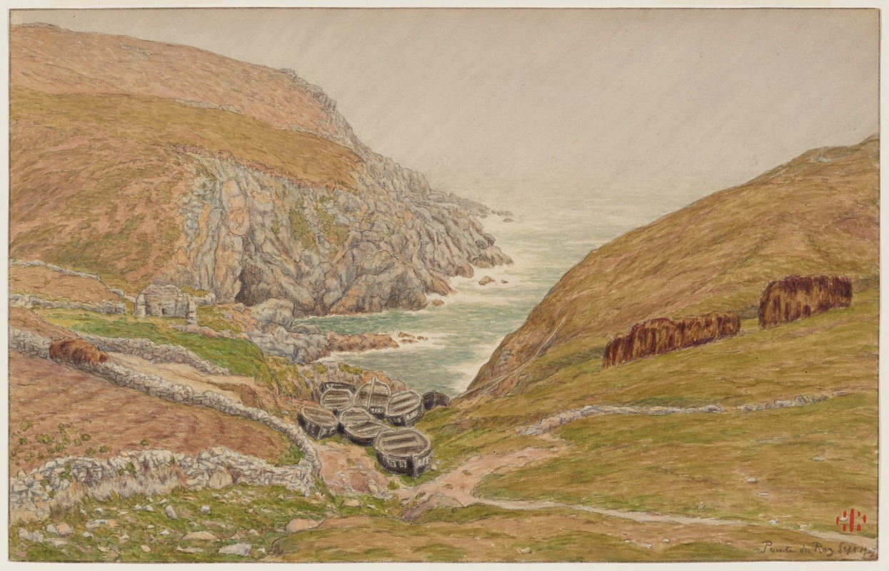 Henri Rivière - Petite anse près de la pointe du Raz