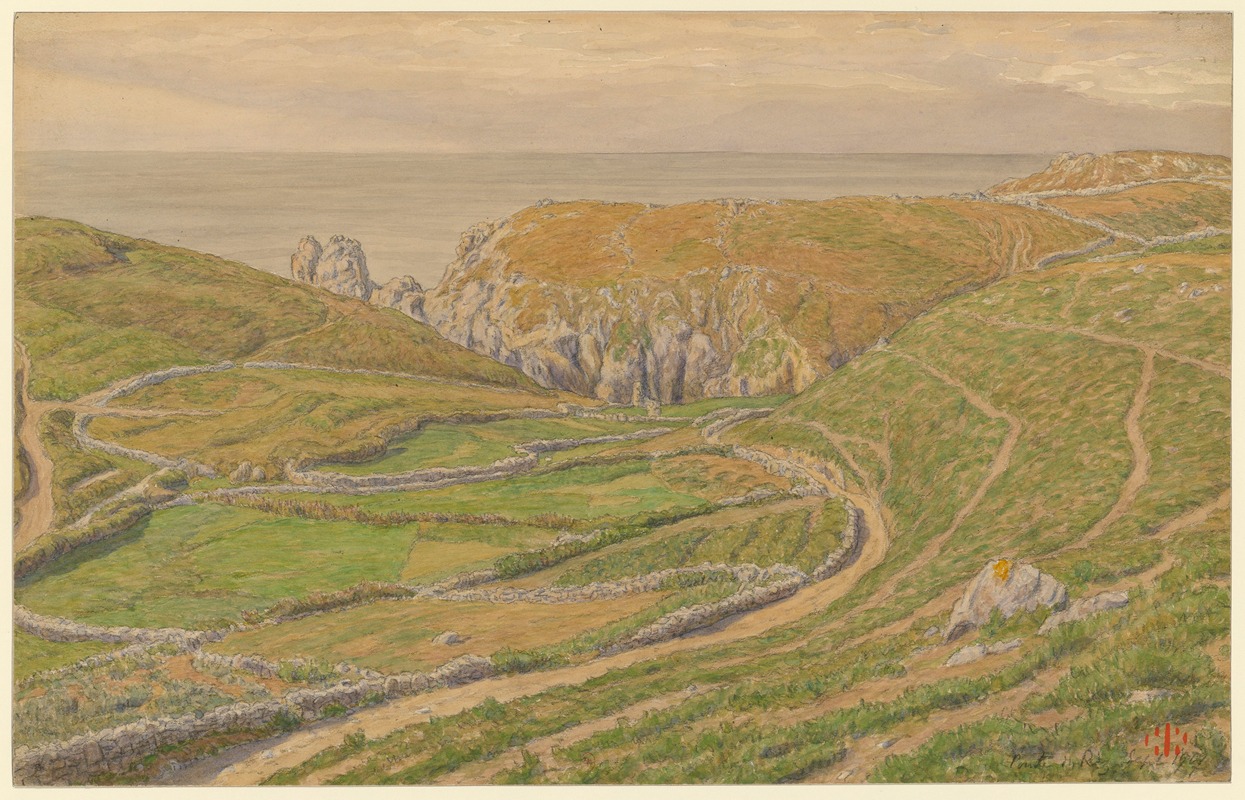 Henri Rivière - Pointe du Raz, vallon près de la pointe du Raz