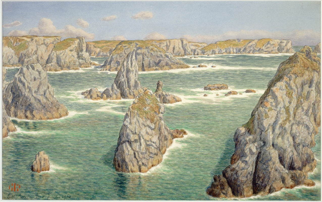 Henri Rivière - Port Puce. Belle-Isle