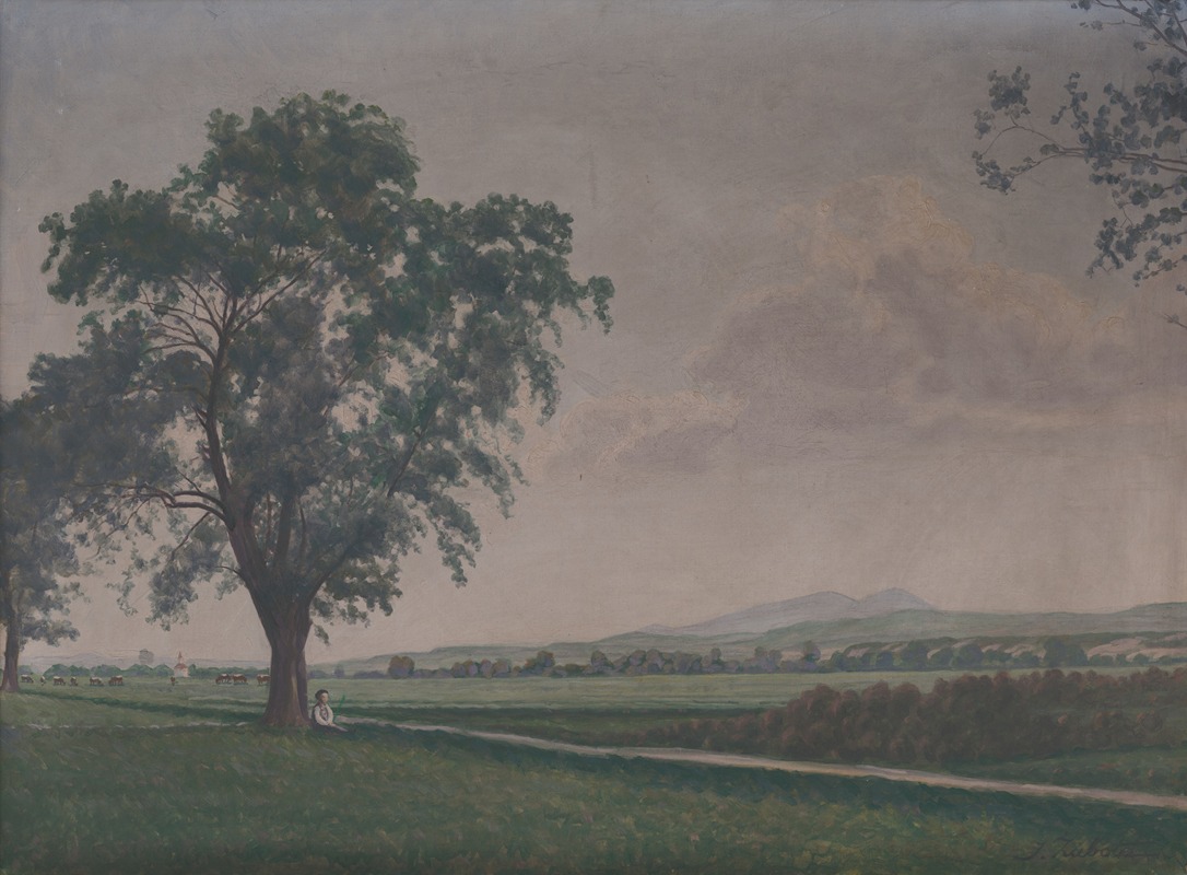 Ivan Žabota - Landscape near Príbovce Village