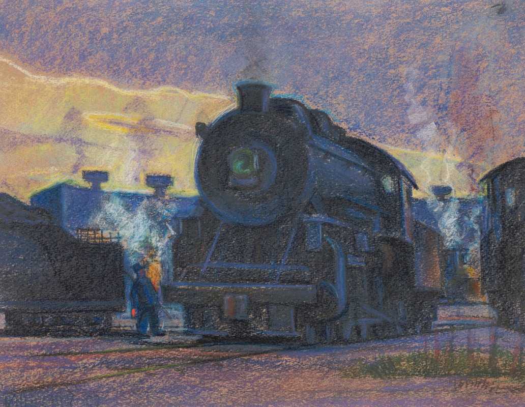 James C. Kulhanek - Twilight of Steam – Lindale Roundhouse