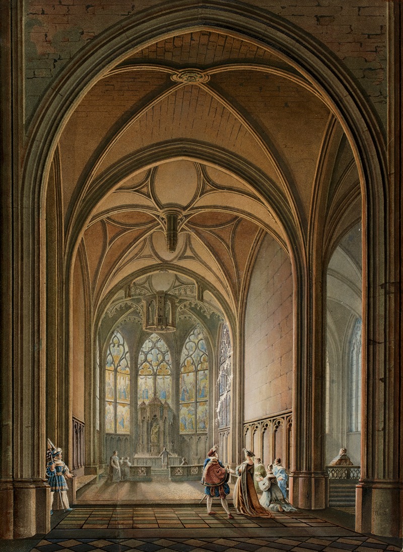 Jean Baptiste Maréchal - Vue intérieure de la chapelle de la Vierge de l’église Saint-Gervais