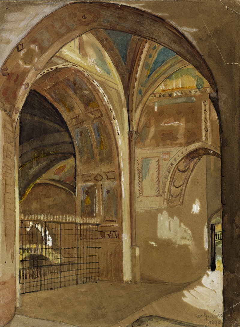 Arthur-Joseph Gueniot - Intérieur de l’église Saint-François d’Assise