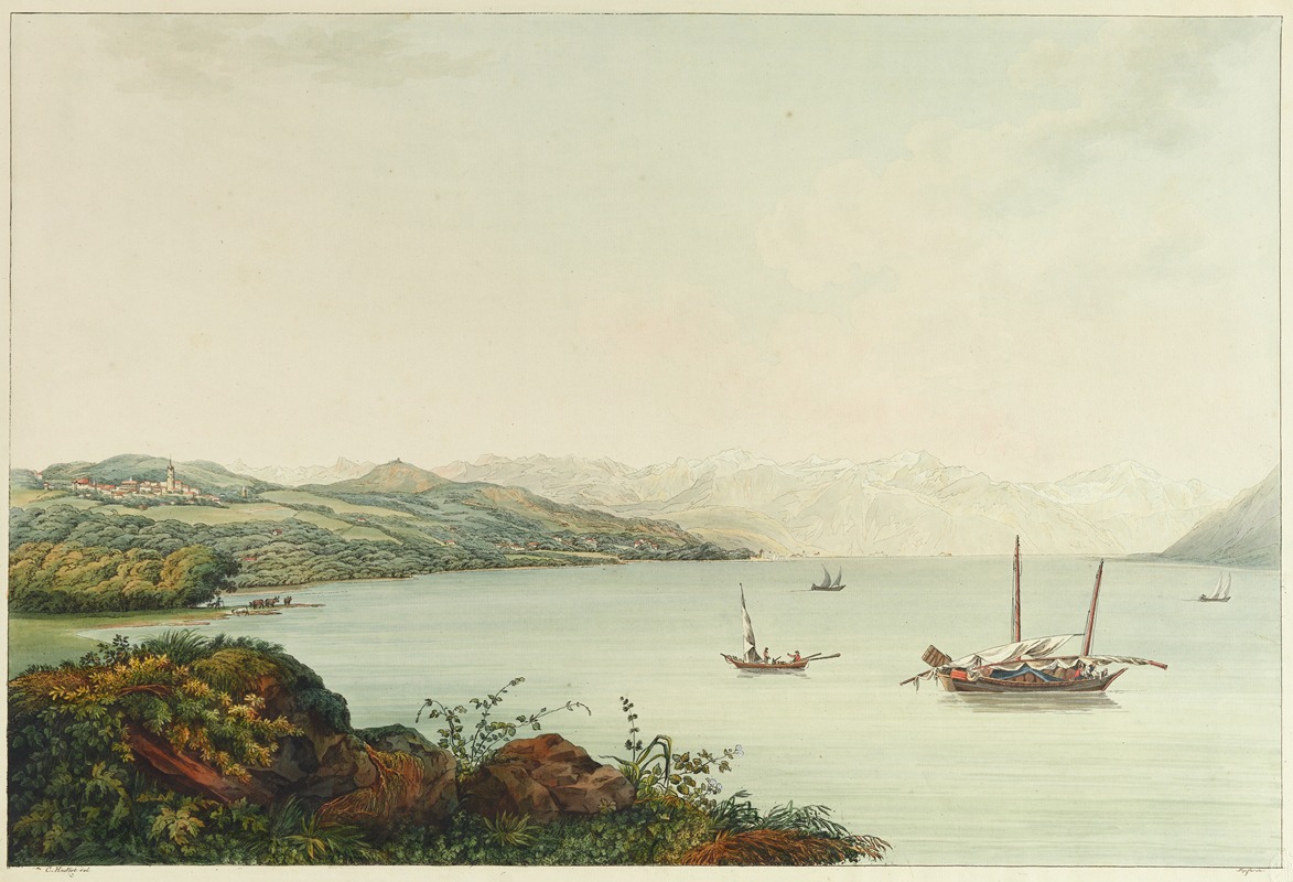 Carl Ludwig Hackert - Vue de Lausanne et de Ses environs prise de St. Sulpice