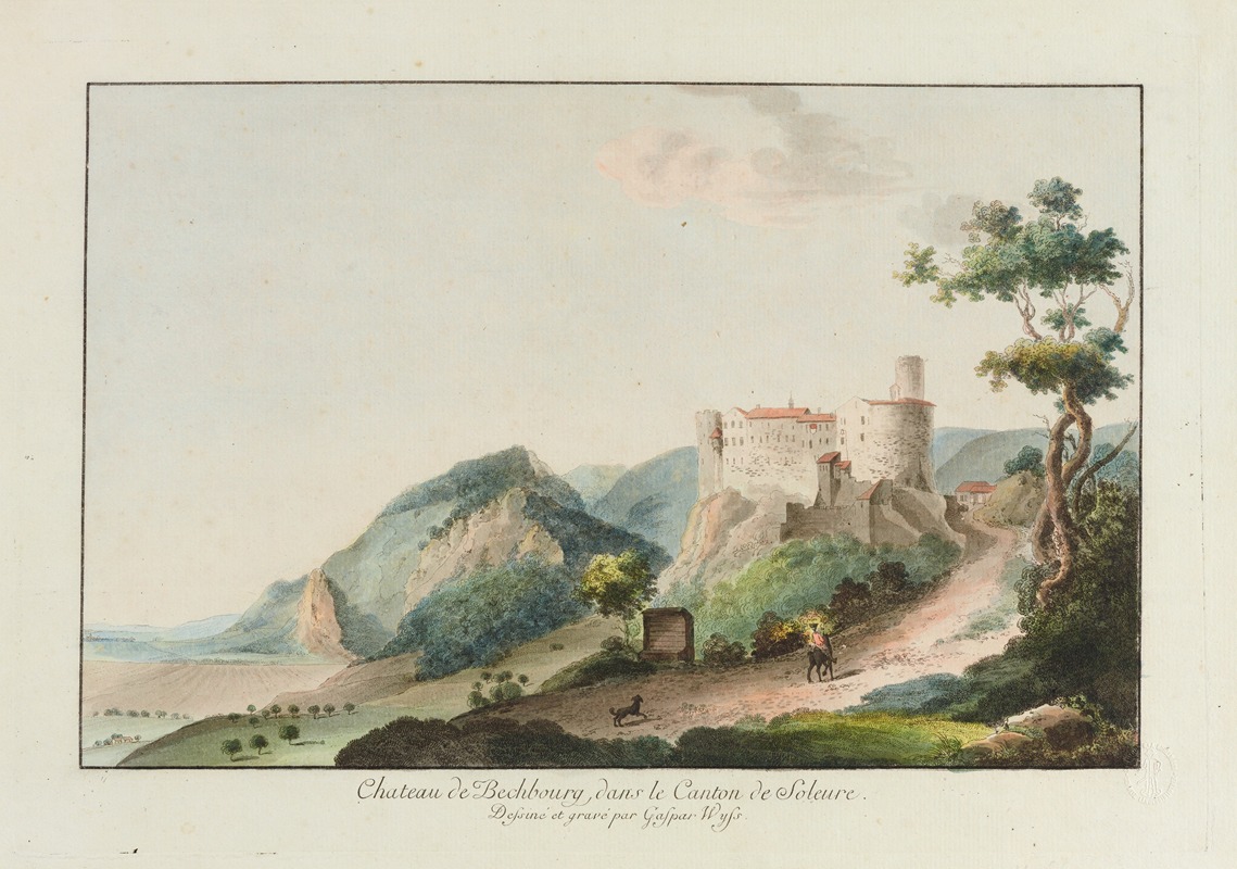 Caspar Leontius Wyss - Chateau de Bechbourg, dans le Canton de Soleure