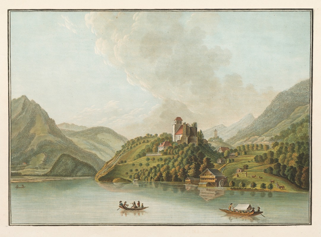 Caspar Wolf - Vue de Rinkenberg sur le Lac de Brienz