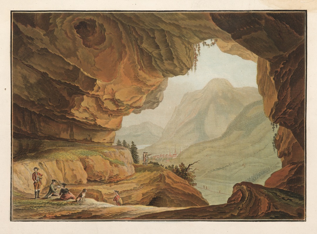 Caspar Wolf - Vue de la Caverne du Dragon dans le Canton d’Unterwalden