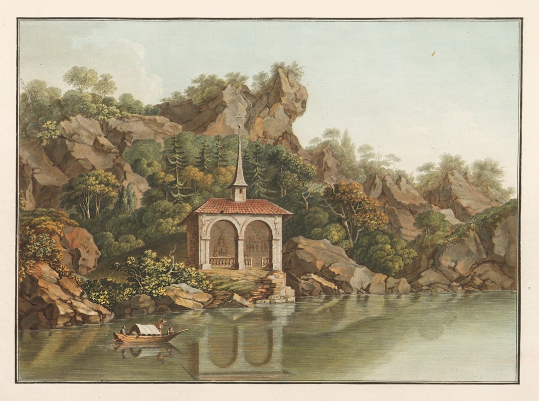 Caspar Wolf - Chapelle de Guillaume Tell sur le Lac des quatre Cantons