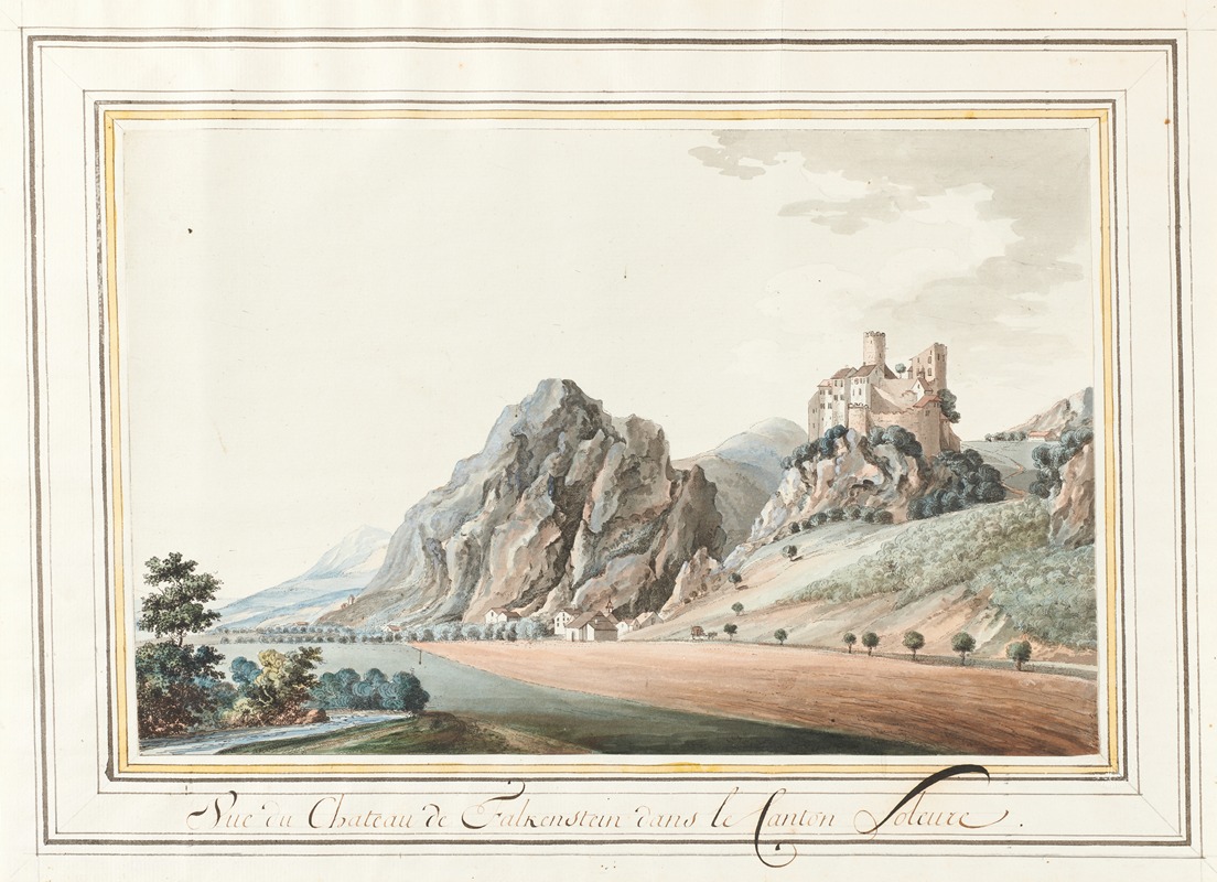 Caspar Wolf - Vue du Chateau de Falkenstein dans le Canton Soleure