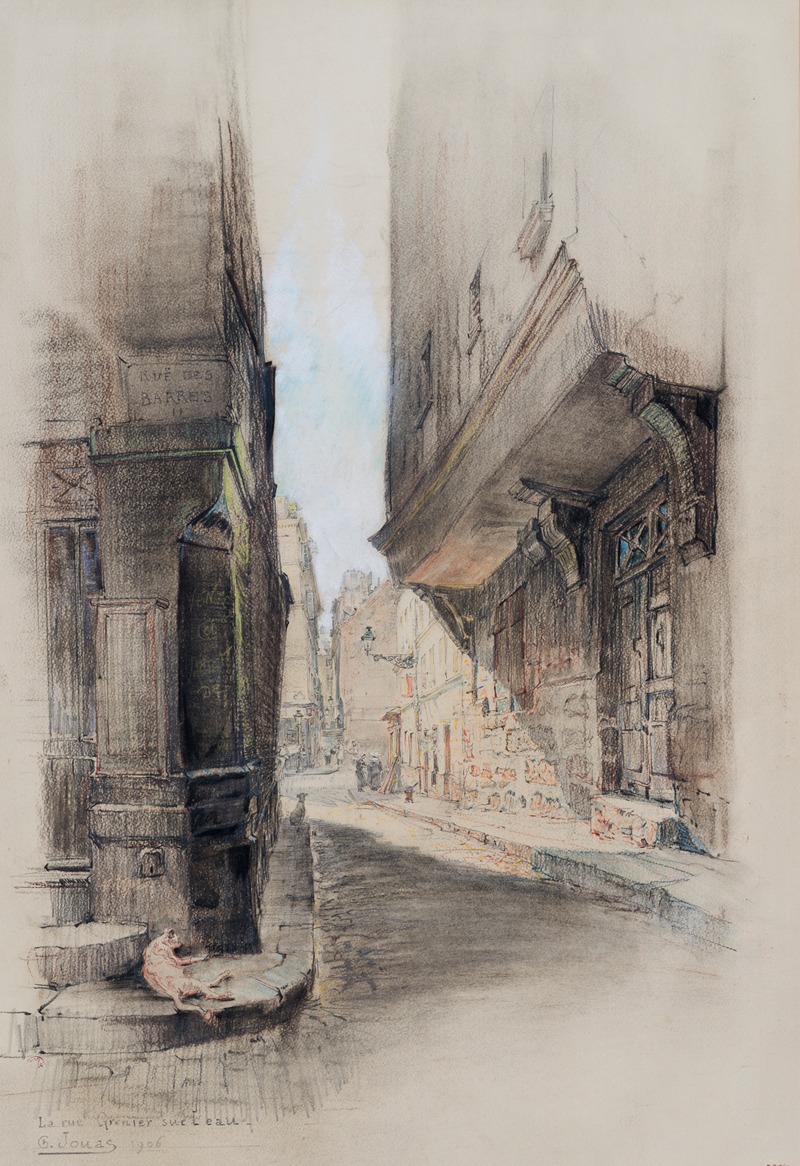 Charles Jouas - La Rue Grenier sur l’eau