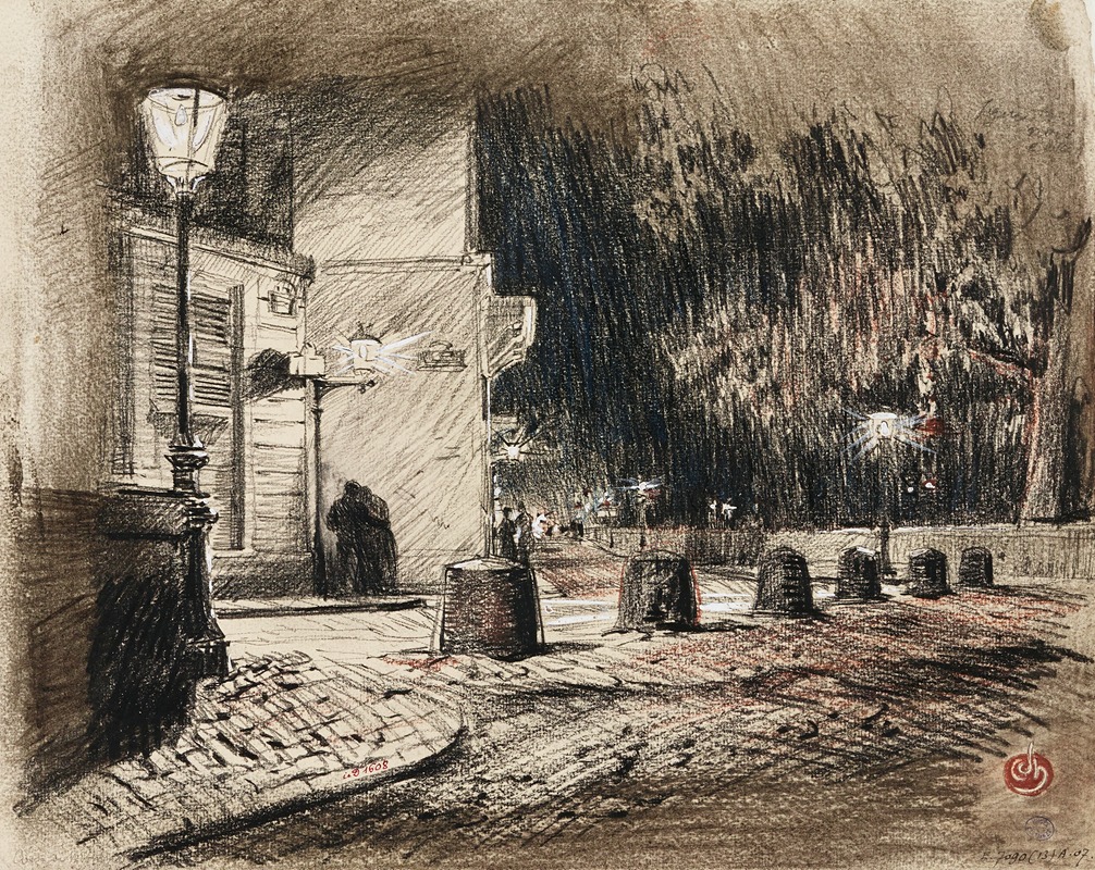 Charles Jouas - Un coin à Montmartre