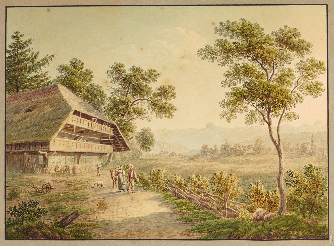 David Alois Schmid - Maison de Paysan près Muri