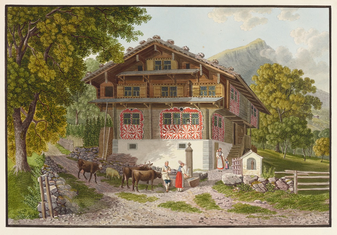 David Alois Schmid - Unterwaldner Bauernhaus