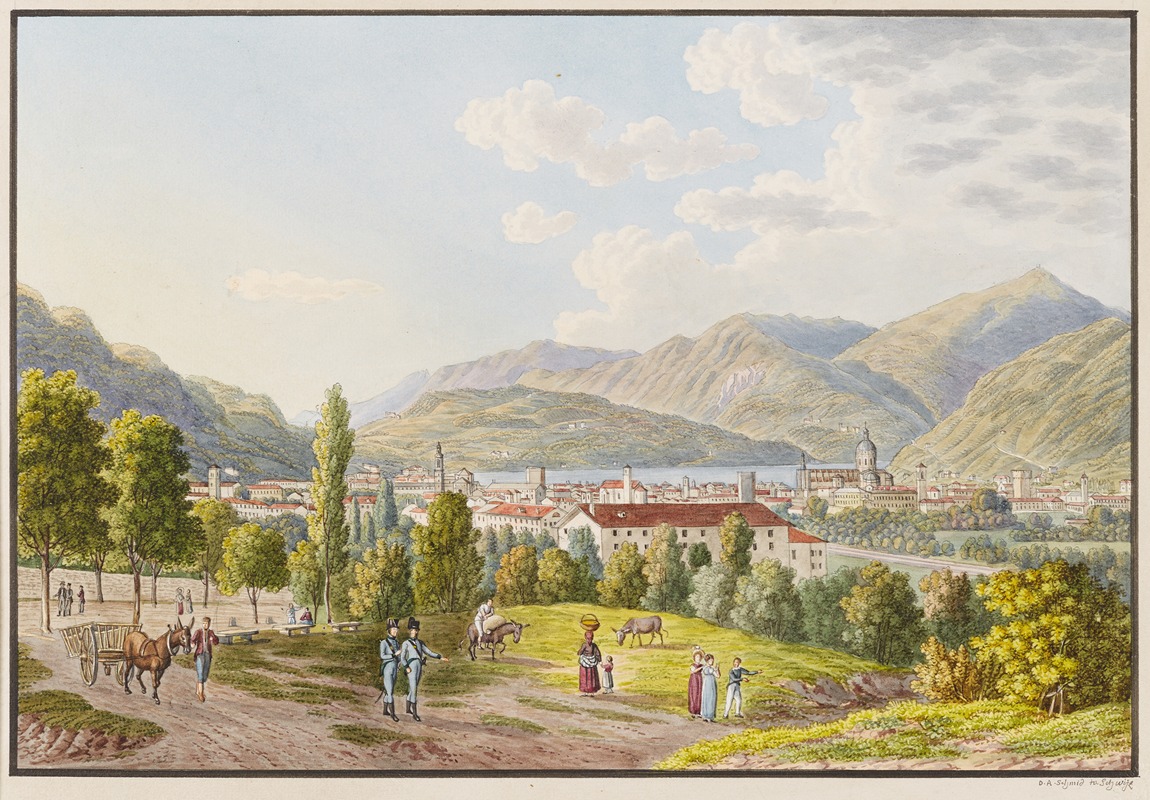 David Alois Schmid - Vista di Como