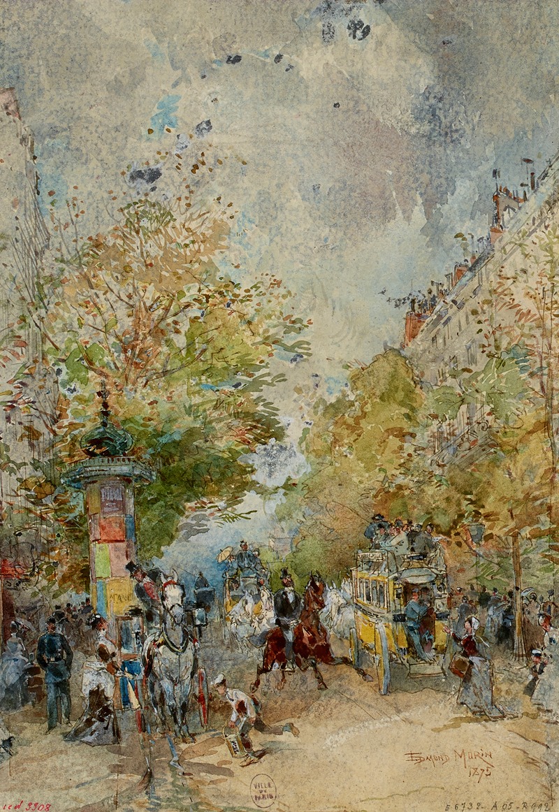 Edmond Morin - Un coin des boulevards