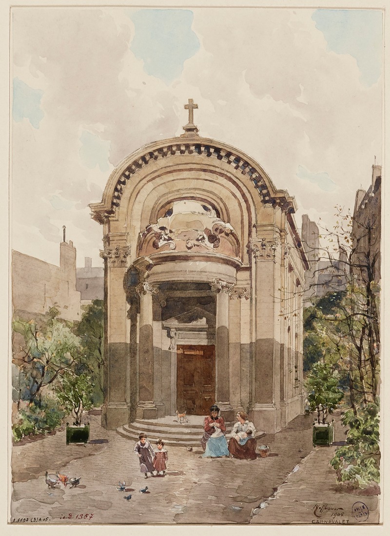 Fédor Hoffbauer - Chapelle de l’ancien collège des Lombards, 15 rue des Carmes, 5ème arrondissement