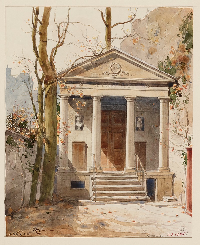 Fédor Hoffbauer - Le temple de l’Amitié, rue Jacob