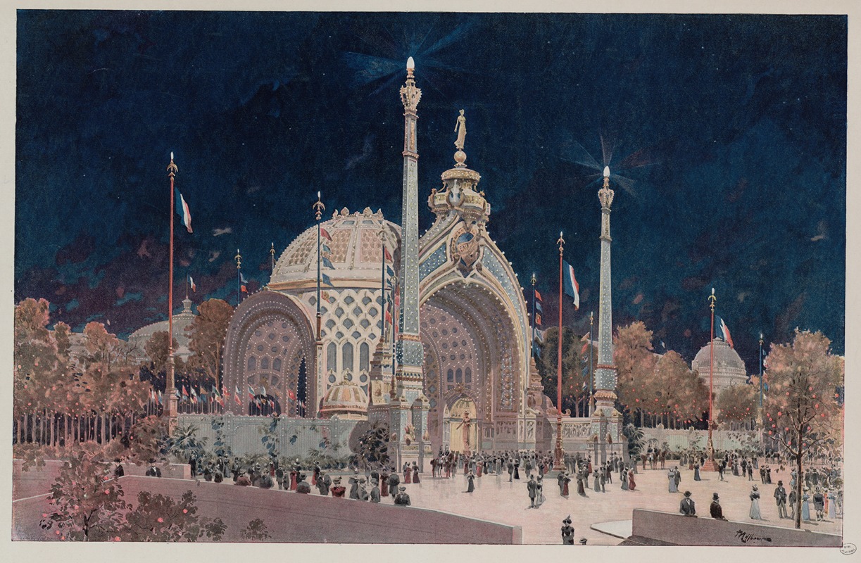 Fédor Hoffbauer - L’Exposition de Paris de 1900 La Porte Monumentale