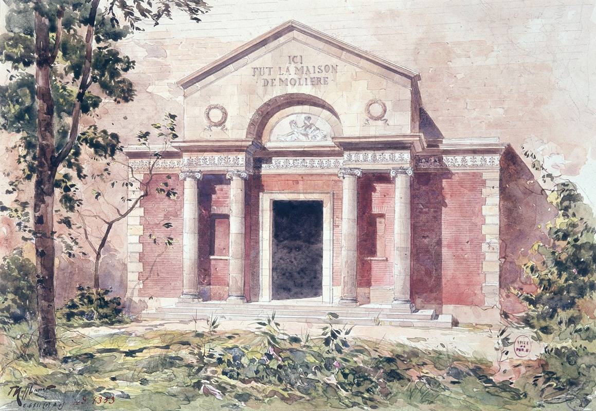 Fédor Hoffbauer - Temple de Molière, pavillon de l’ancienne propriété Choiseul Praslin, 57 avenue Théophile Gautier