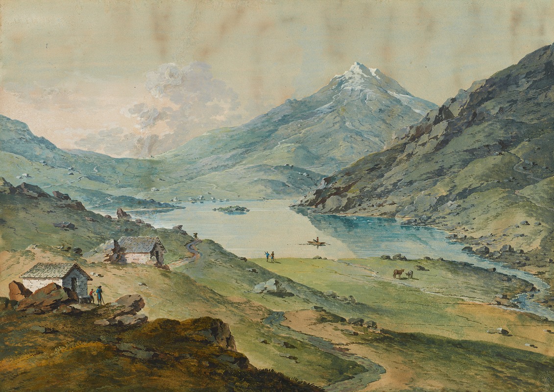 Franz Niklaus König - Berglandschaft mit See