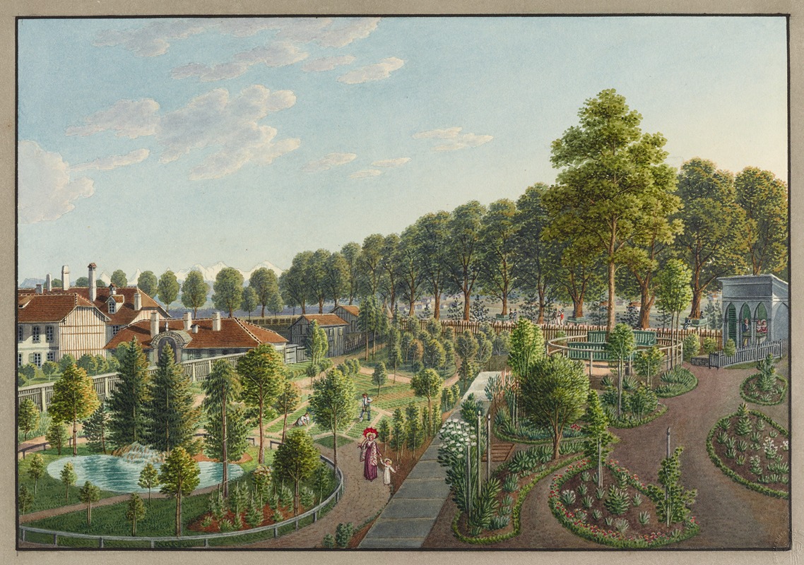 Franz Schmid - Gartenanlage zwischen der Kleinen Schanze und der Christoffelgasse