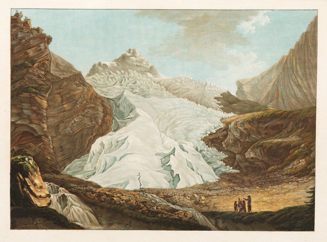 Friedrich Rosenberg - Glacier de Rosenlaui dans le pays de Hasly