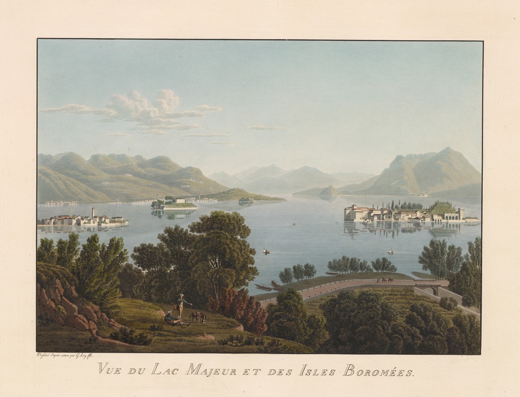 Gabriel Lory the Younger - 31 Vue du Lac Majeur et des Isles Boromées