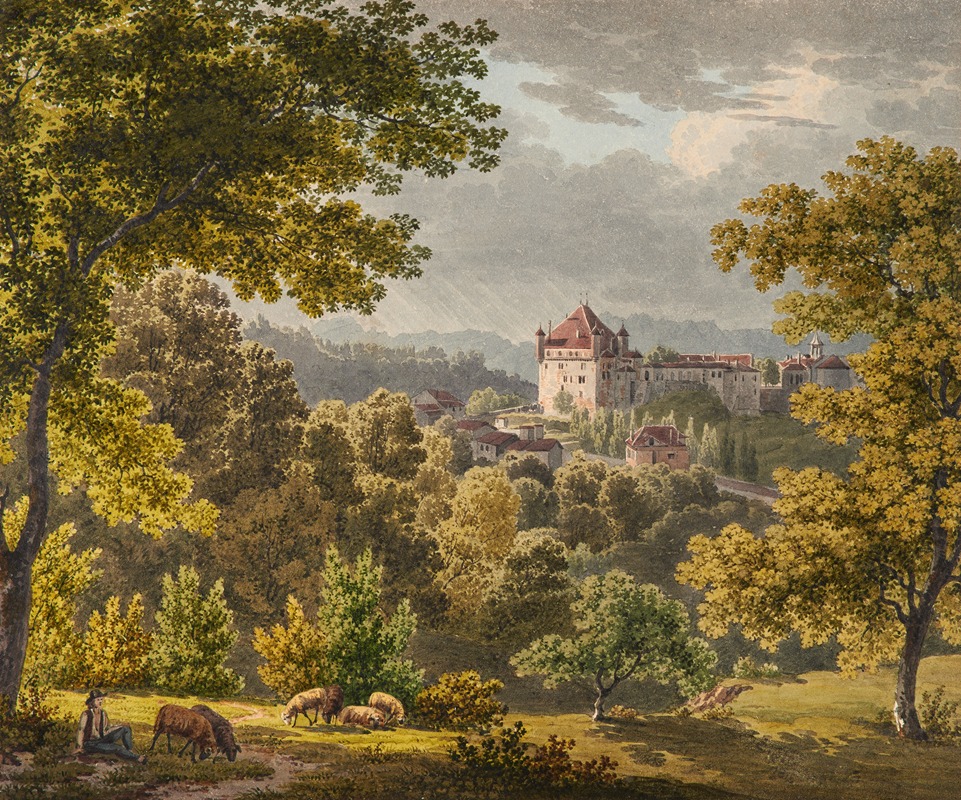 Gabriel Lory the Younger - Vue de Lausanne