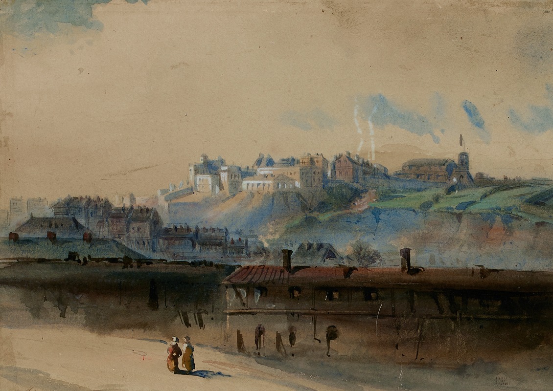 Henri Jean Baptiste Levis - Vue générale des buttes Montmartre et de la tour du télégraphe