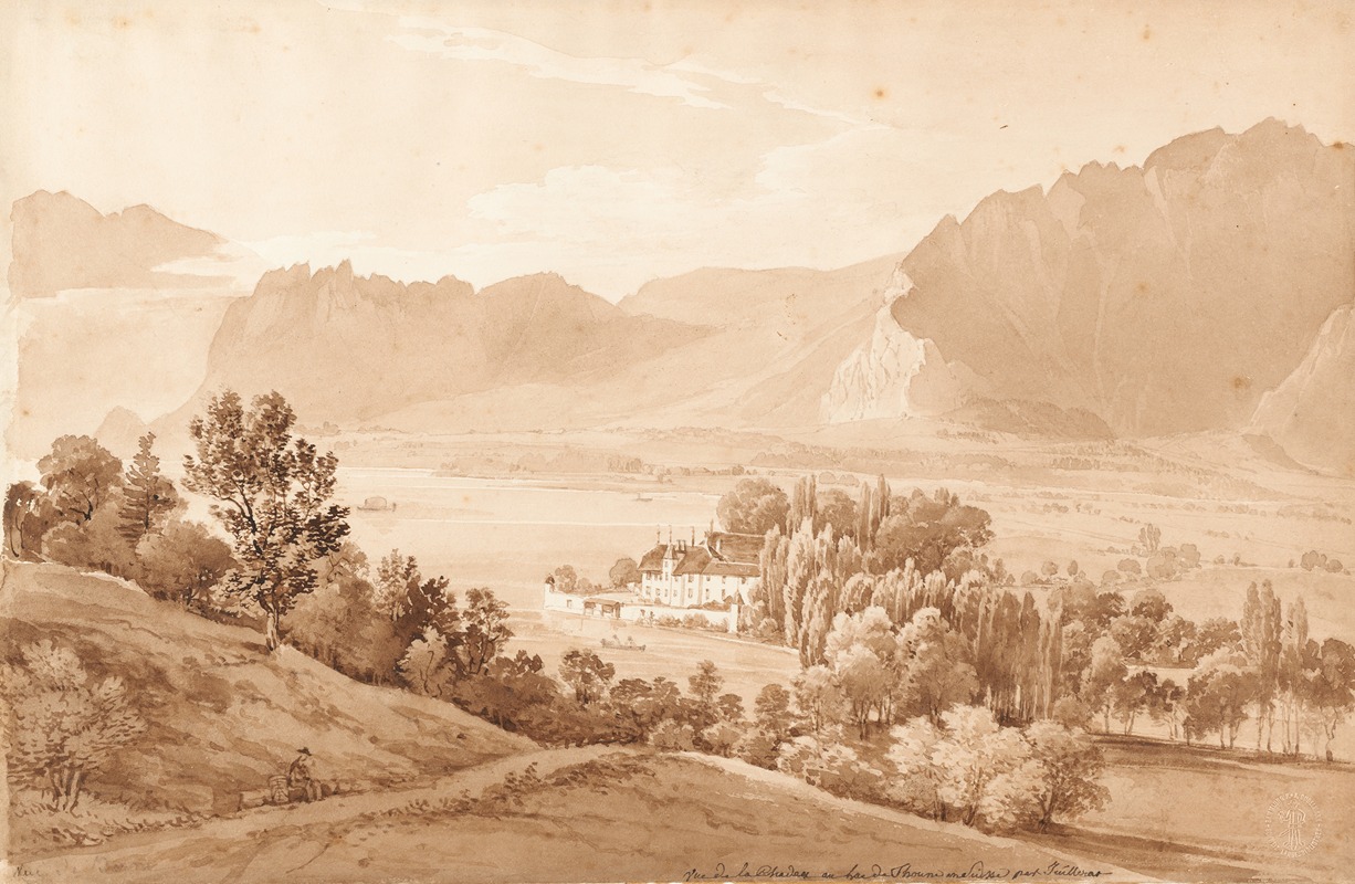 Jacques Henri Juillerat - Vue de la Chadou au Lac de Thoune