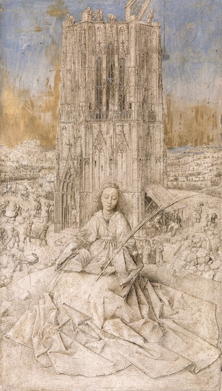 Jan van Eyck - Saint Barbara