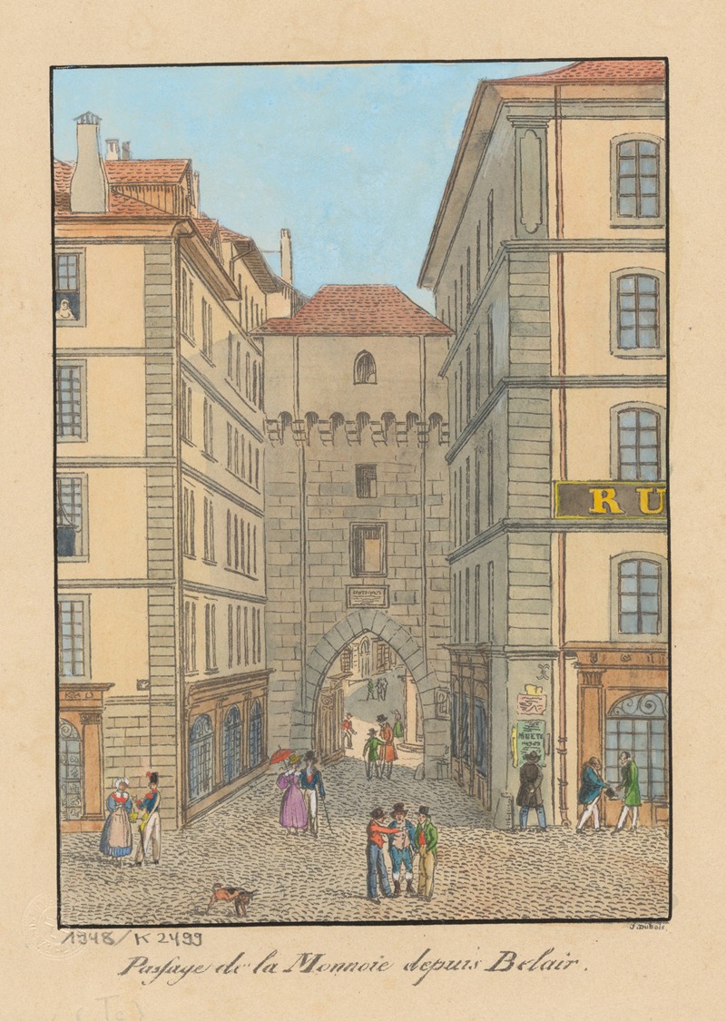 Jean Dubois - Passage de la Monnaie depuis Belair